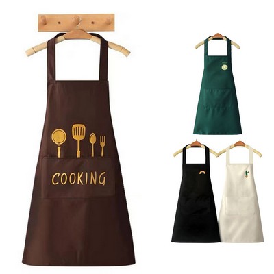 Waterproof Kitchen Apron w/ 2 Pockets