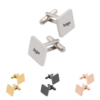 Premium Custom Logo Square Cufflinks