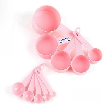 10 Pieces Stackable Measuring Cups & Spoons Set