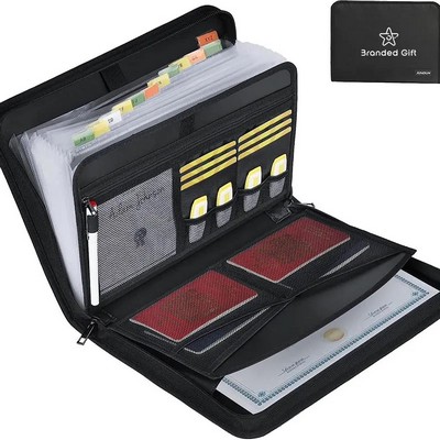 File Organizer - Fireproof Folder with Zipper