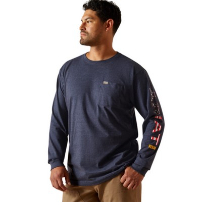 Ariat 10062755 Rebar Cotton Strong Standard Logo Pocket T-Shirt