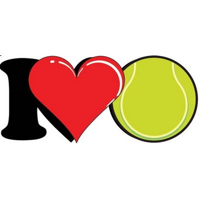 I Love Tennis Maxi Magnet (8 Square Inch)