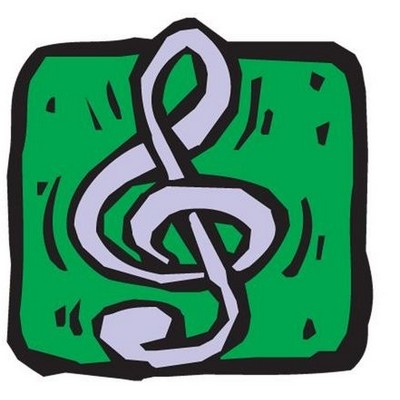 Treble Clef Executive Magnet w/ Full Magnetic Back (12 Square Inch)