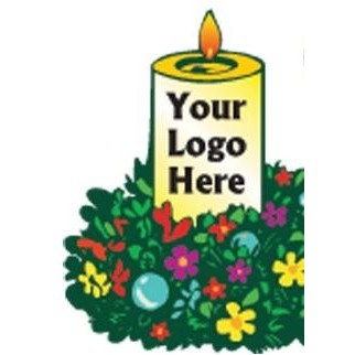 Christmas Candle Zipper Pull