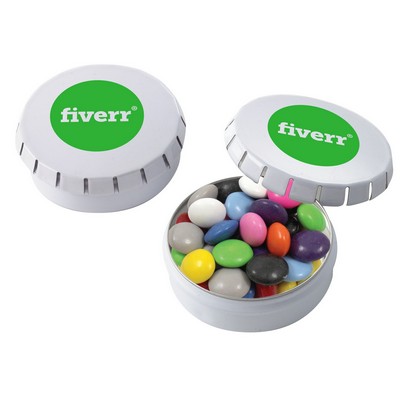 Small Push Top Tin - Chocolate Buttons