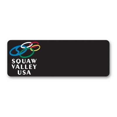 Full Color 50 Mil Name Badge (1.25"x3.5") Rectangle