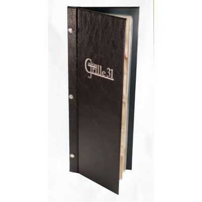 Chicago 3 Hole Screw Post Menu Cover (8 1/2"x11" Insert)