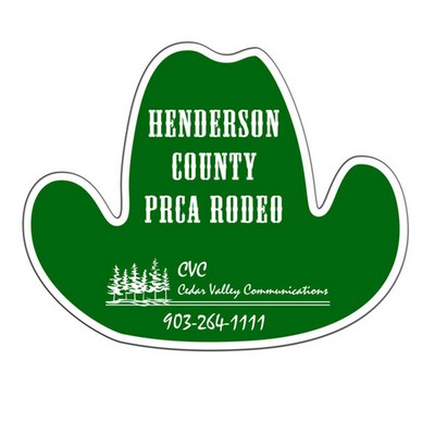 Cowboy Hat Paper Window Sign (Approximately 8"x8")