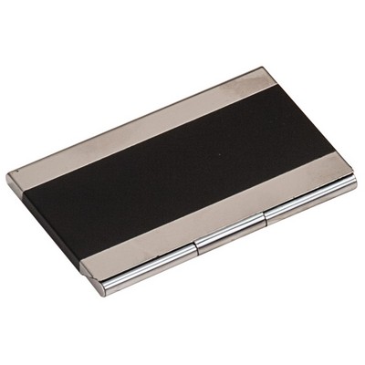 Black Metal Business Card Holder