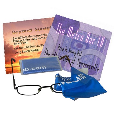 Microfiber Cleaning Cloth in Clear Plastic Bag (5 7/8" x 5 7/8")