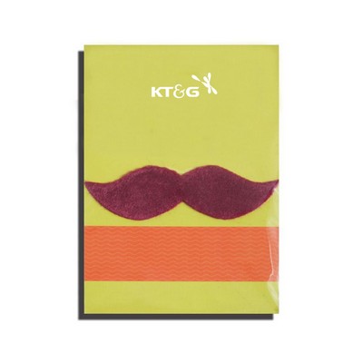 Faux Mustache w/Pointed Ends