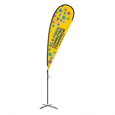 Flex Blade® LX Kit, Double-Sided Teardrop Banner Flag 15'H