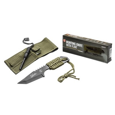 7" Hunting Knife w/Fire Starter and 440 Steel Blade