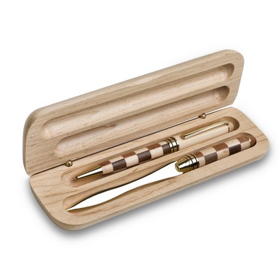 Maple Wood Pen Box (Double Pen)