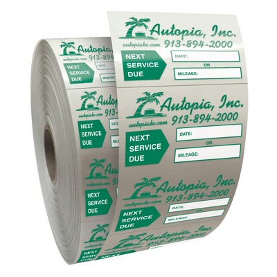 Static Service Stickers | Rectangle | 1 1/2" x 2 1/4"