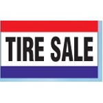 3 Stripe Tire Sale Nylon Message Flag (3'x5')