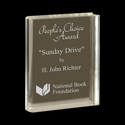 Clear Crystal Book Award (4½"x6")