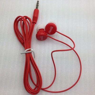 Bear Cap Wired Earbuds into Plastic Tube