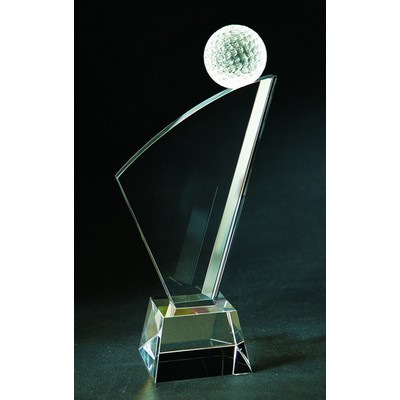 Golf Optical Crystal Award/Trophy 9.5"H - Variant A