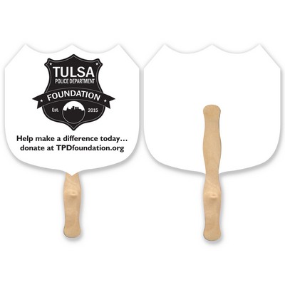 Lightweight Shield Shape Hand Fan