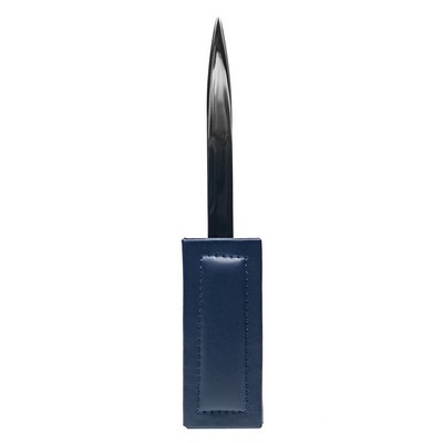 Bonded Navy Blue Leather Letter Opener