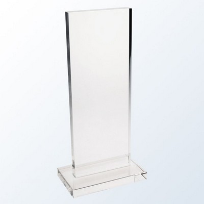 High Rise Plaque Optic Crystal Award - Large