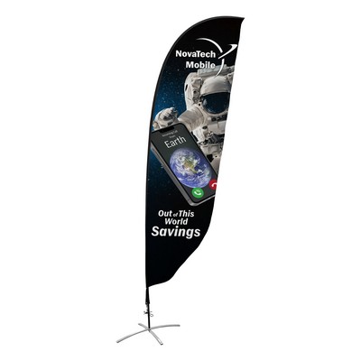 Feather and Tear Drop flags - 12' high - double sided