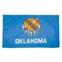 Oklahoma Indoor Parade Flag w/Pole Hem And Fringe (5'x8')