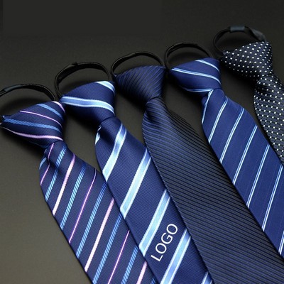 Custom Men's Polyester Silk Necktie