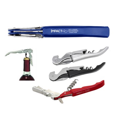 America 250 Professional Metal Wine Opener/Corkscrew