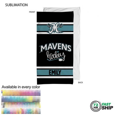72 Hr Fast Ship - Team Towel in Plush and Soft Velour Terry Cotton Blend, (30"x60")