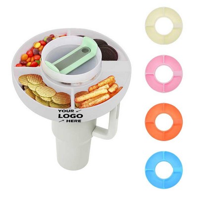 Reusable Silicone Snack Tray For 40oz Water Bottle