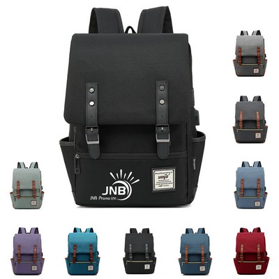 Retro Backpack for School