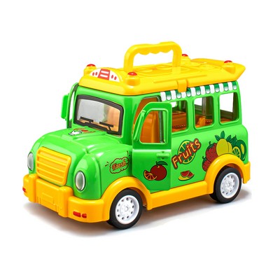 Pull Back Alloy Q Version Fruit Car