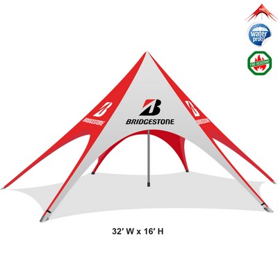 32ftx16' Premium Custom Star Tents