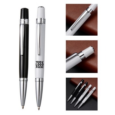 Rotating Metal Clip Ad Pen