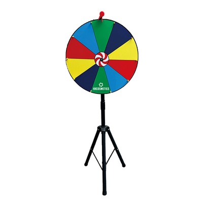 Custom Printed Prize Spinner Wheel w/Tripod