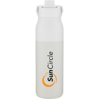 34 oz Larq Swig Top Water Bottle (Granite White)
