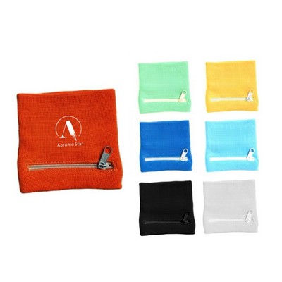 Zipper Pocket Wrist Band