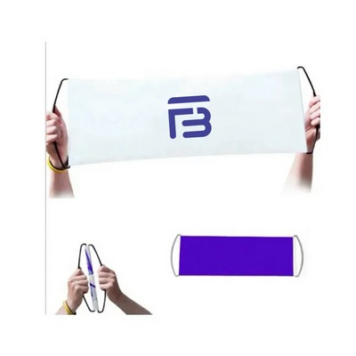 Retractable Sports Fan Hand Held Scrolling Banner