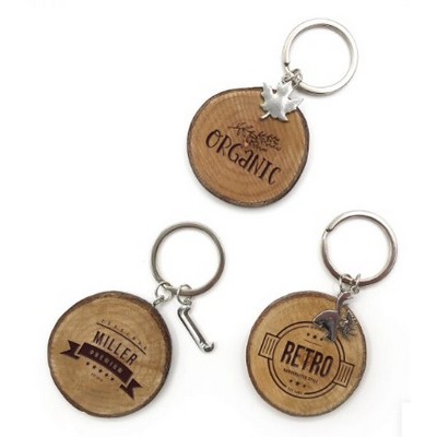 Natural Wood Keychain