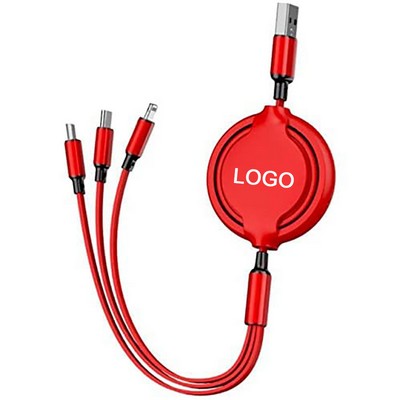 Retractable 3-in-1 Charging Cable