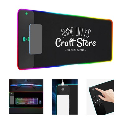 Wireless Charging Rgb Gaming Mouse Pad