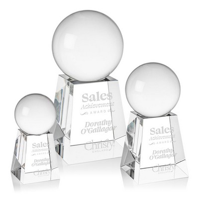 Crystal Ball Award on Tall Base