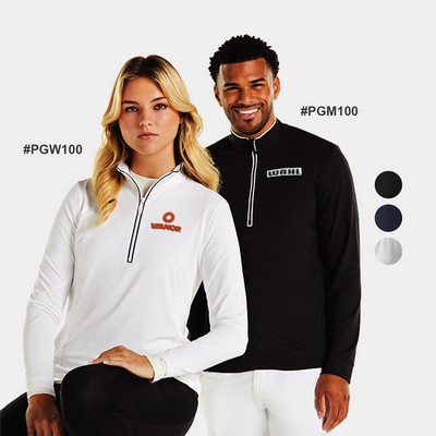 Original Penguin® Lightweight Veronica Women's Quarter Zipper Pullover with Custom Logo