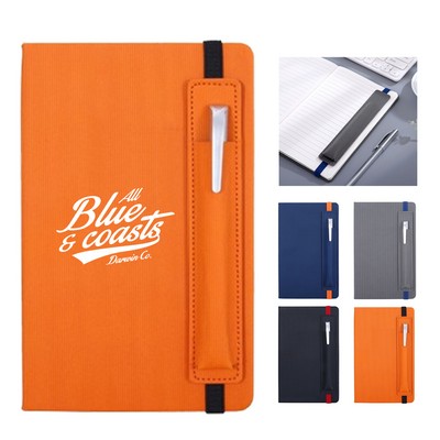 A5 Hardcover Faux Leather Notebook