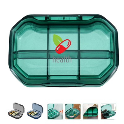 6 Compartments Travel Pill Organizer