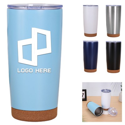 Double-Walled Insulated Cork Base Tumbler