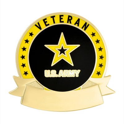Officially Licensed Engravable U.S. Army Veteran Pin