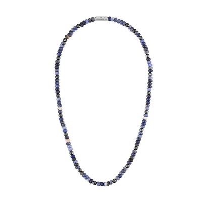 Bulova Jewelry Sterling Silver Marine Star Beaded Necklace